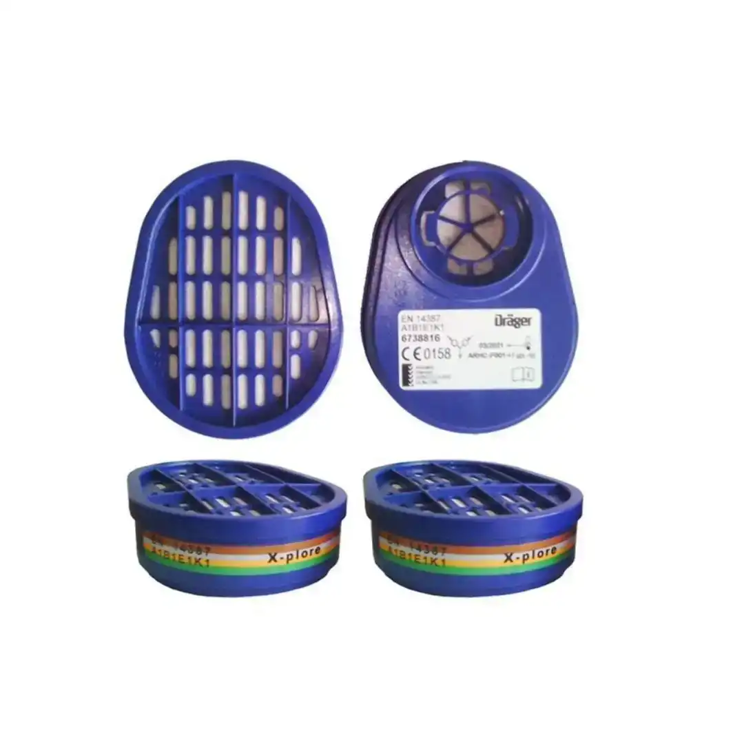 Drager Gaz Maskesi Abek1 Yedek Filtresi (pakette 1 Cift Vardır)