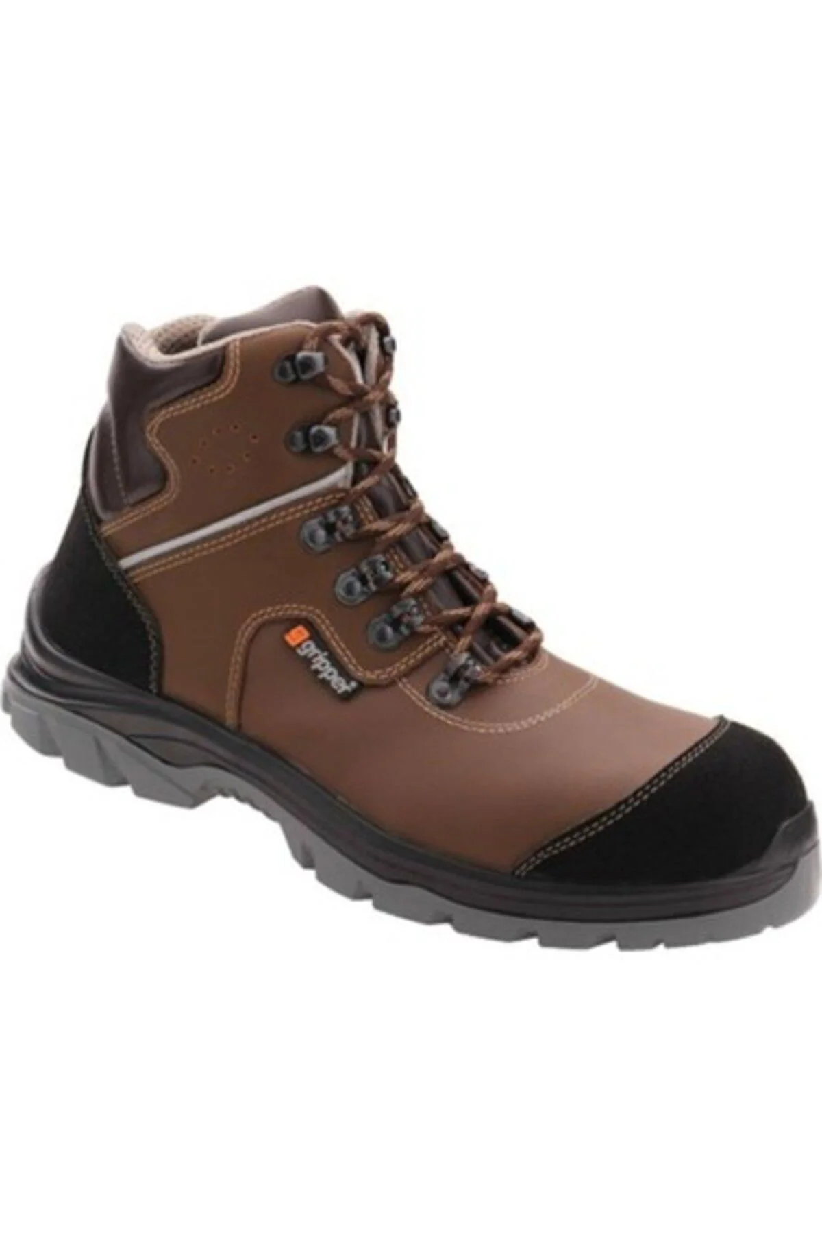 Gripper GPR-215 Kahverengi Microfiber S2 Kompozit Iş Botu