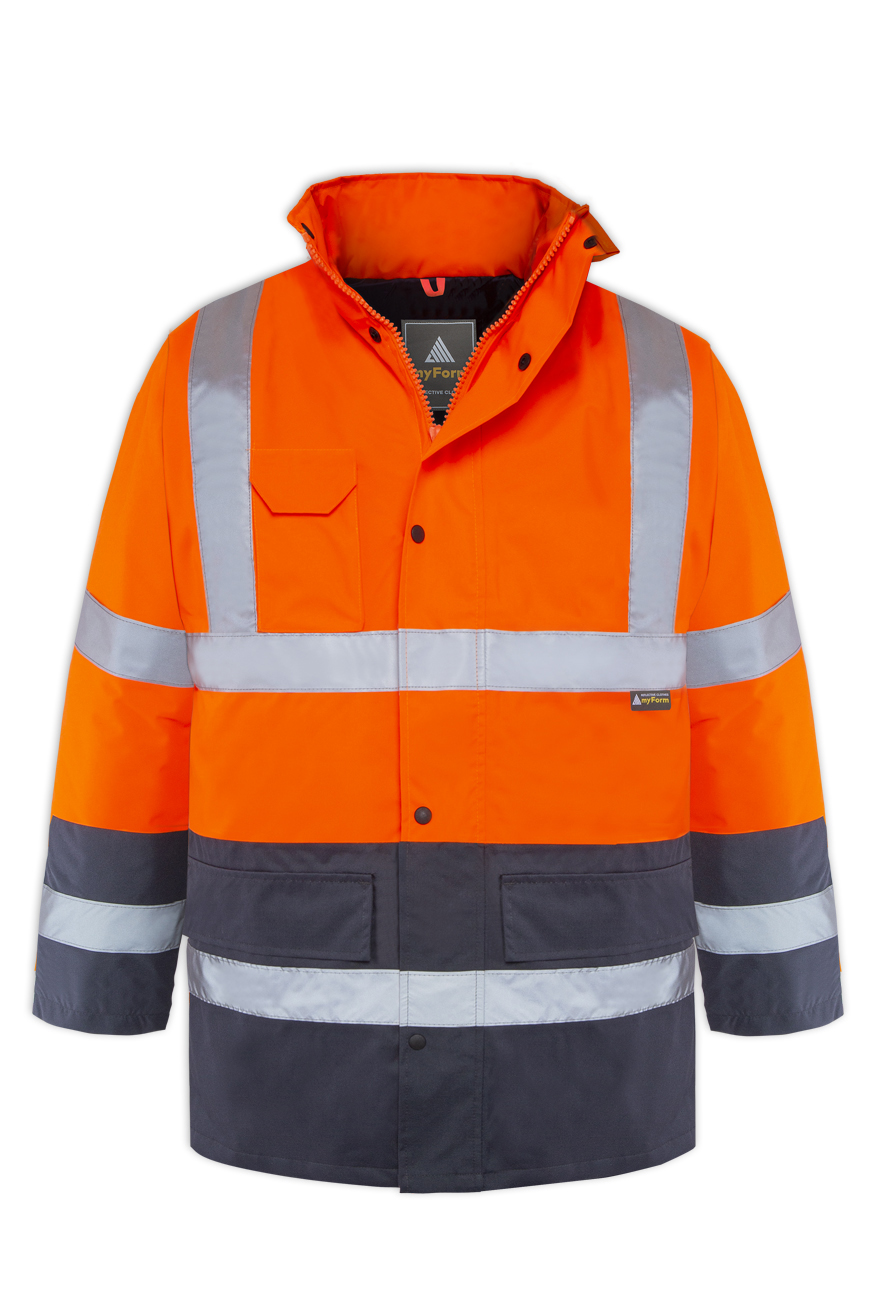 MYFORM OLYMPUS ESSENTIAL HI-VIS ÇİFT RENKLİ ÇİZGİLİ CEKET
