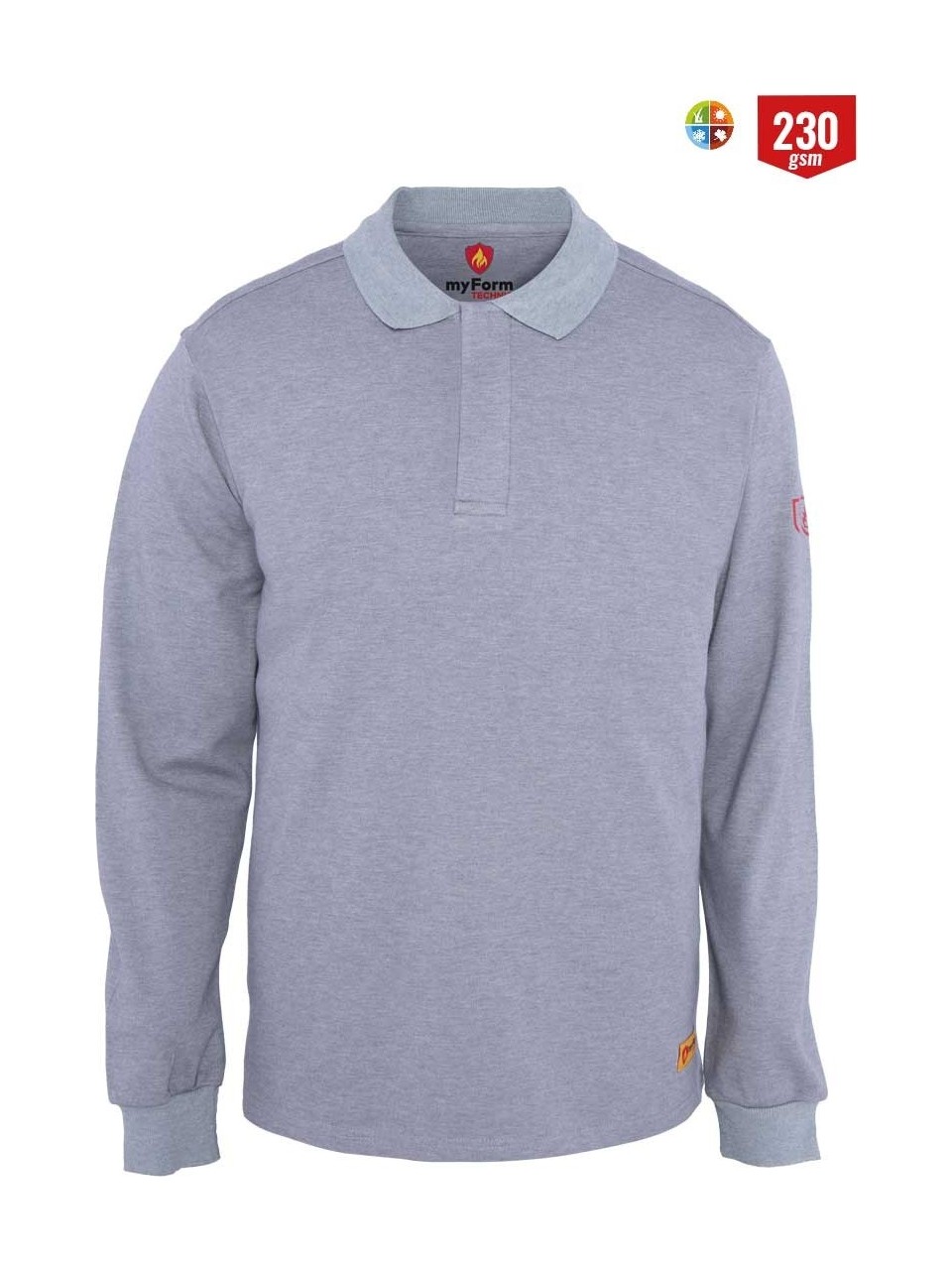 Myform Sweatshirt Polo Fr 230 Gri