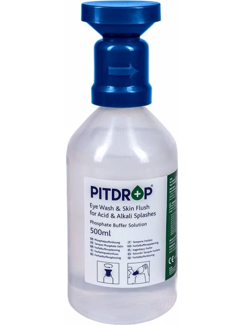 Pitdrop Kimyasal Göz Yıkama Solüsyonu (Duşu) 500 ML
