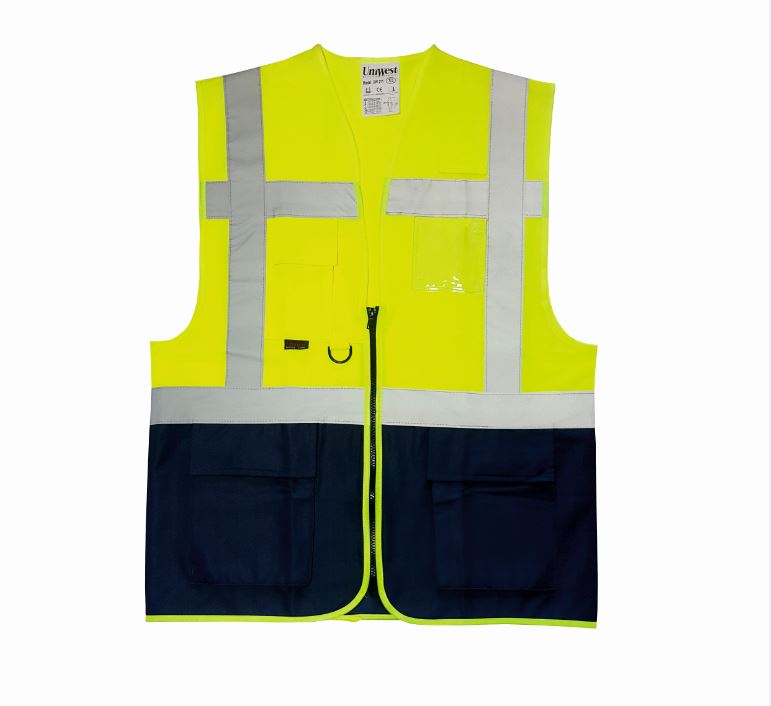 Uniwest UW-211 Yönetici Yeleği Sarı/Lacivert