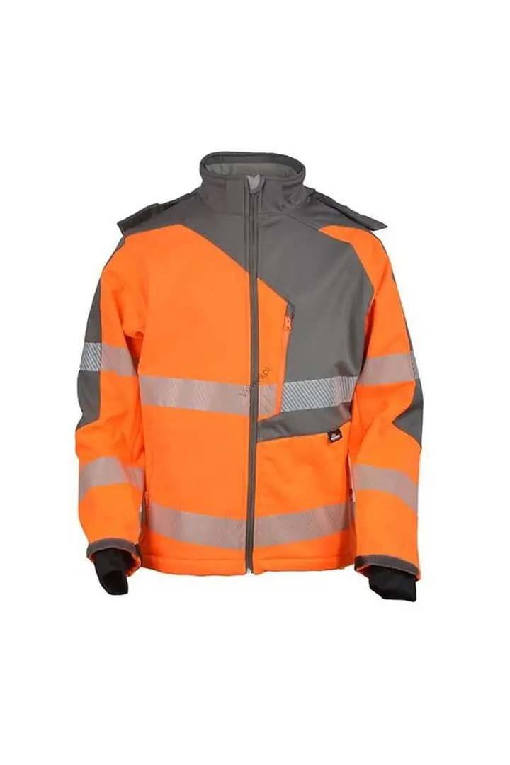 Vizwell Yüksek Görünürlüklü Softshell Ceket Turuncu